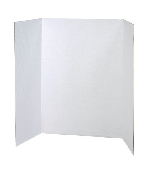Pacon Presentation Boards, Single Wall, White, 48" x 36", 4 Count