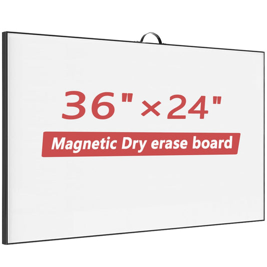 Dry Erase White Board for Wall,Large Magnetic Whiteboard, White Board for Office/Home/Kitchen/School, Aluminum Frame 23.6" X 35.4"