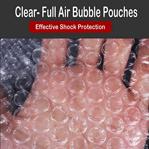 12x12 Inch Bubble Pouches Wrap - 50 Clear Protective Shipping Bags