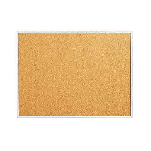 Staples Cork Bulletin Board, 3 x 2 Feet, Aluminum Frame, Vertical or Horizontal Mount, Self-Healing Surface
