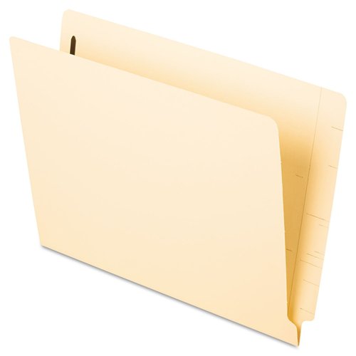 Pendaflex Manila Reinforced End-Tab Fastener Folders, Letter Size, Manila, Straight Cut, 50/BX (13140EE)