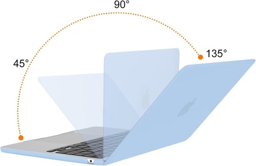 MOSISO MacBook Air 13-Inch Case - Hard Shell with Keyboard Cover & Screen Film | Air Blue, Compatible with M5 M4 M3 M2 Models