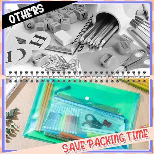 PerKoop 10 Sets Back to School Supplies Bulk Kit Elementary Supply Bundle Kit Middle High School Supplies for K-12 Kindergarten Essentials Includes Notebooks Pencils Rulers for Kids Student Classroom