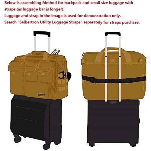 Seibertron Pro-Multifunction Shoulder Messenger Bag Fit for 14.1" or 17.3" Laptop
