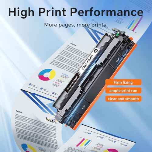CRG 054H Compatible 054 Toner Cartridge Set Replacement for Canon 054 CRG-054 054H Toner Cartridge Work with Color ImageClass MF644Cdw LBP622Cdw MF642Cdw MF640C LBP620 Toner (1B 1C 1M 1Y, 4 Pack)