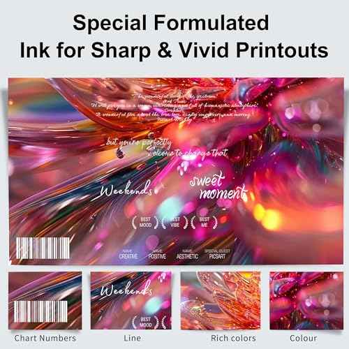 MS.R GI23 GI-23 Ink Refill Replacement for Canon G520 G620 Megatank Photo Printer(6-Pack 70ML, Black Cyan Magenta Yellow Red Gray)