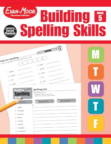 Grade 5 Building Spelling Skills Workbook for Homeschool & Classroom