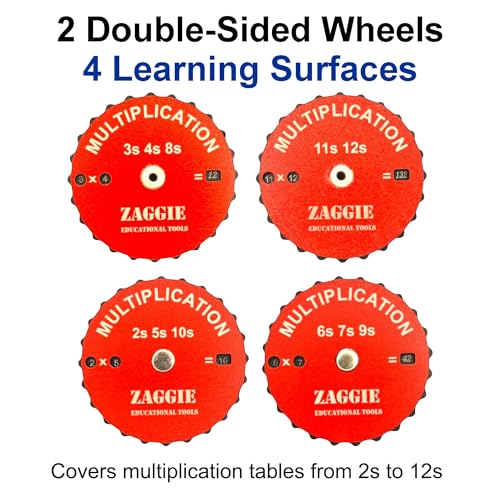 Multiplication Learning Spinner Wheel for Kids 12x12 Math Practice Educational Toy