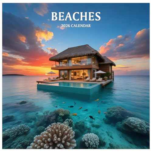 2026 Wall Calendar, 12 Months Calendar 2026 (January-December), 12" x 24" Opened, Nature Landscape Planner for Organizing & Planning, Office, Teacher and Home Supplies, Giftable