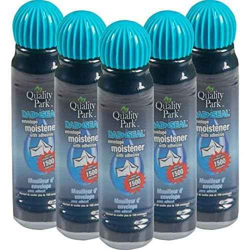 Envelope Moistener w/Adhesive, 50 mL, Green-5 Pack