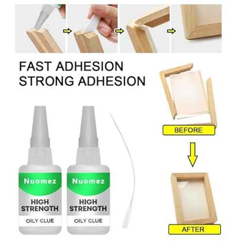 High Strength Oily Glue,Universal Super Glue,Welding High-Strength Oily Glue, Used for Quick Repair of Metal, Plastic, Wood, Glass, Jade and So On (2pcs)