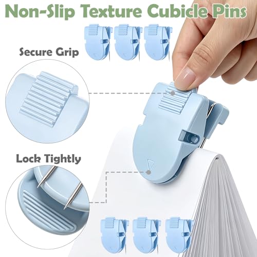 30 Pcs Colorful Plastic Cubicle Wall Clips for Office & Fabric Walls