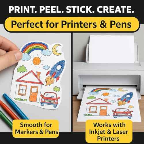 Mailing Labels for Laser/Inkjet Printer, Address Labels Stickers - 500 Sheets 3 1/3" x 4" 6 up Printable Sticker Paper, 3000 Mailling Label for Packages