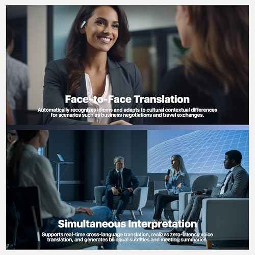AI Language Translator Earbuds, 4-in-1 OWS Real Time 145 Languages and Accents Translation Earbuds, Audifonos Traductores Ingl?s Espa?ol Translation Device for Travel Business Learning, Black