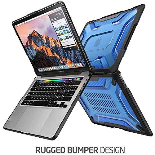 SUPCASE Unicorn Beetle Case for MacBook Pro 13 Inch (2022-2016) M2/M1 A2338 A2251 A2289 A1706 A1708 A1989 A2159, Slim Rubberized TPU Bumper Cover with Touch Bar and Touch ID (Blue)