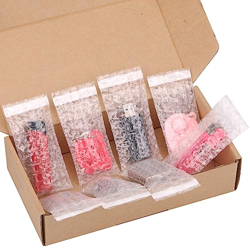 100 Pack Small Bubble Wrap Pouches 2" x 3.15" Self-Seal Cushioning Bags for Shipping