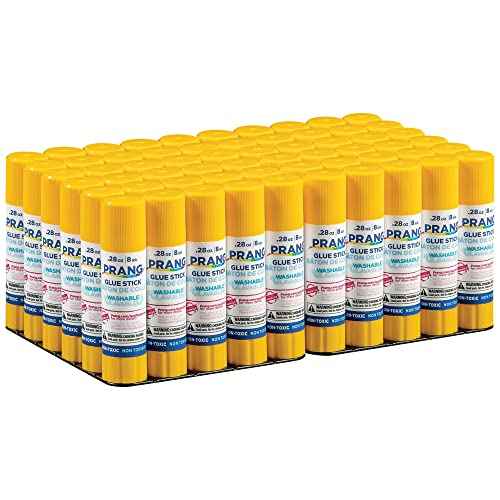 Prang Washable Glue Stick, Clear, 28 Oz., 60 Count