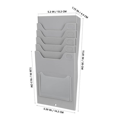 Homoyoyo Strong Material Card Rack Pocket Magnetic Timecard Holder Easy to Organize