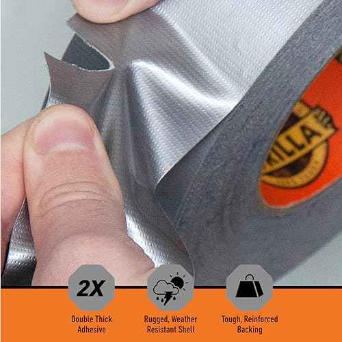 Gorilla Tape, 1.88 in x 10 yd, Silver (Pack of 6) - Duct, Utility, Triple Layer Strength, Indoor & Outdoor, Weather Resistant Shell
