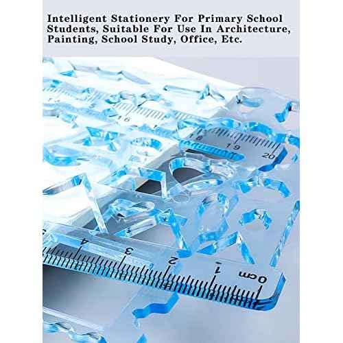 3 Pcs Multifunctional Geometric Ruler for Drawing Tools School Supplies Rulers