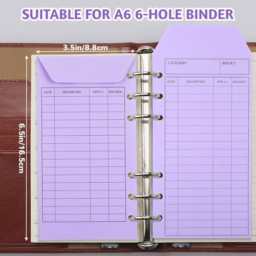 Maahongh Multicolor-A Style 24 Pcs Cash Budget Envelopes for Cash Budgeting