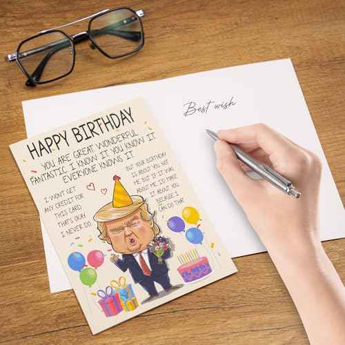 Funny Birthday Card for Men, Women ? Hilarious Gag Gift for Dad, Mom, Husband, Wife ? Unique Birthday Gift Idea for Him or Her