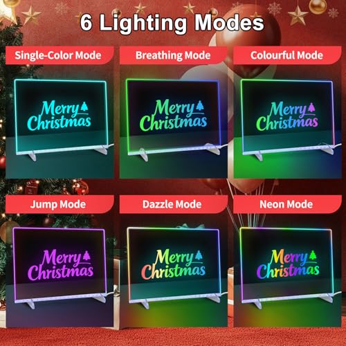Lumiboard White LED Drawing Board 13.7x10 Inches with RGB Colors & Light Effects - Kids Art Gift for Easter Halloween Christmas Birthday
