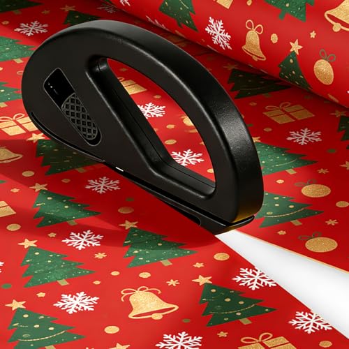 CNTVO 3-Pack Gift Wrapping Cutter with 10 Blades - Safe Holiday & Craft Tool