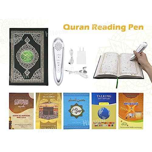 Ramadan Digital Pen Quran Talking Reader Word by Word Function Holy Qur'an Pen with English Arabic Urdu French Spanish German etc. 5 Small Books