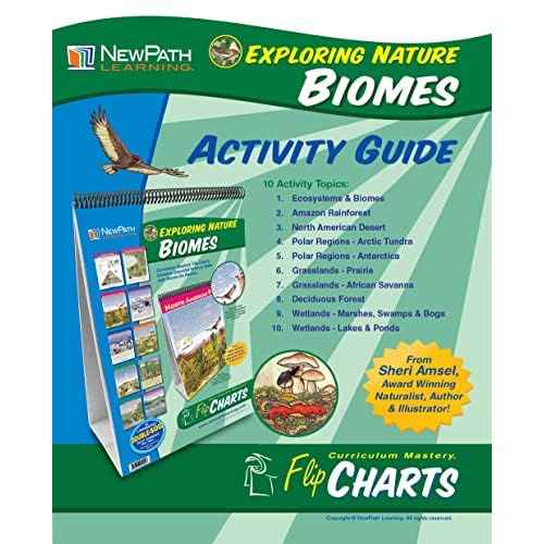 NewPath Learning 10 Piece Biomes Curriculum Mastery Flip Chart Set, Grade 5-10