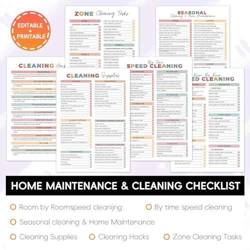 ADHD Cleaning Planner | Home Cleaning Schedule for Adults | Daily, Weekly, Monthly, Yearly Cleaning Checklist | Declutter, Organizing, Family | ADHD Cleaning and Organizing Planner for Women