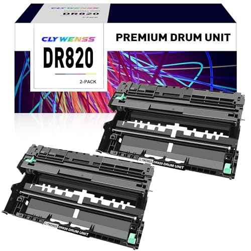 Compatible Drum Unit Replacement for Brother DR820 DR-820 DR 820 for Brother HL-L6200DW MFC-L5850DW MFC-L5900DW MFC-L6700DW MFC-L5800DW HLL6200DW HL-L5200DW HLL5100DN Printer (2-Pack)