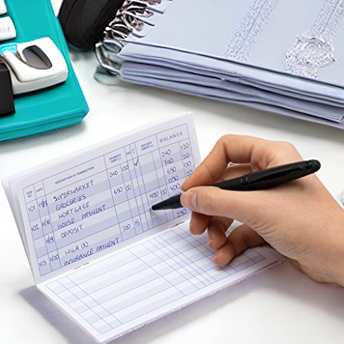 Ramist 10 Pcs Larger Lines Check Registers for Personal Checkbook 2024-2026 – 3 x 6" 26 Pages, 232 Large Lines