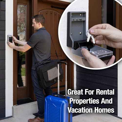 Master Lock High Capacity Key Lockbox, Combination Dial, Wall Mount