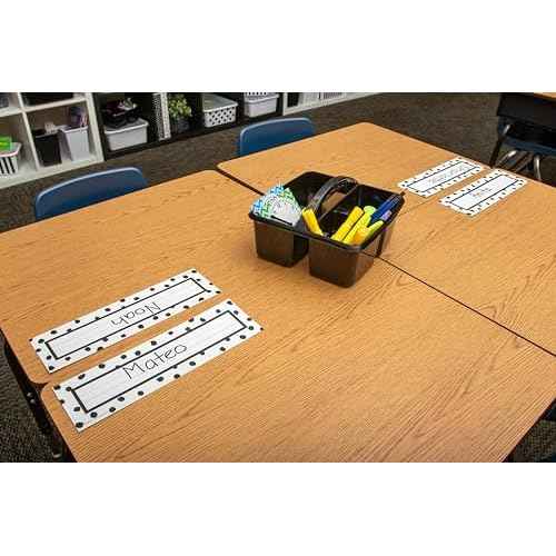 Teacher Created Resources Black Portable Plastic Storage Caddy for Classrooms, Kids Room, and Office Organization, 3 Compartment, 9.25" D x 9" W x 5.25" H, 6-Pack