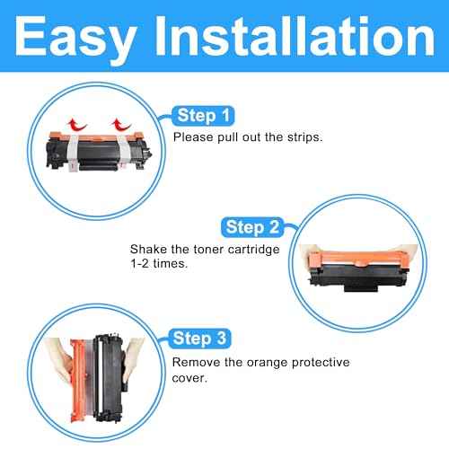 LCL TN760 Toner Cartridge and DR730 Drum Unit Replacement for Brother TN-760 TN730 DR-730 DR 730 for HL-L2350DW HL-L2390DW HL-L2395DW MFC-L2710DW MFC-L2750DW DCP-L2550DW Printer (2 Toners and 1 Drum)