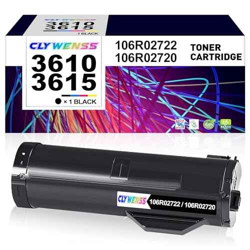 3610 3615 Toner Cartridge Replacement for Xerox 106R02722 106R02720 for Phaser 3610 3610N 3610DN 3610DNW, Workcentre 3615 3615DN 3615DNW Printer (High Yield-14,100 Pages, 1-Black)