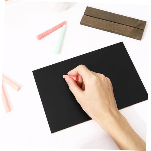 Gadpiparty 2pcs Wooden Display Board Chalk Place Cards for Table Setting Food Signs for Party Buffet Restaurant Supplies Table Signs Place Cards for Food Buffet Message Board Sign Black