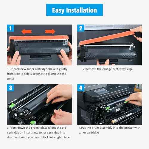 TN830XL TN-830XL Compatible Toner Cartridges 2 Blacks High Capacity for Printer HL-L2400D L2405W L2420DW L2460DW L2865DW L2467DW DCP-L2640DW L2647DW L2760DW L2820DWXL MFC-L2900DW L2900DWXL