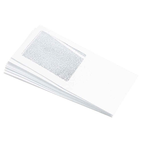 LUXPaper #10 All Purpose Window Envelopes | Security Tint | 4 1/8" x 9 1/2" | White | 24lb. Text | 500 Qty