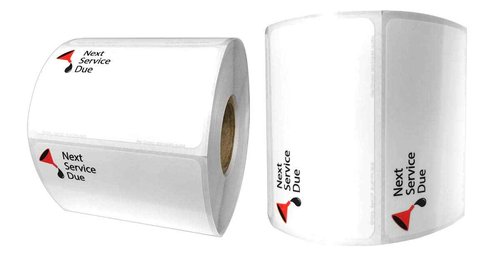 Indy Print 2 - Stock Logo Refill roll, Next Service Due, 500 Labels