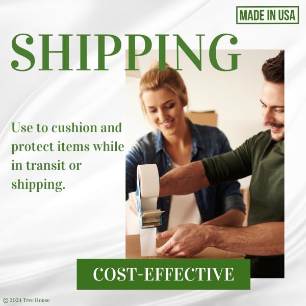 Tree House Packing Paper - 500 Recyclable Newsprint Sheets for Moving | 24” x 30” Size, 25lbs