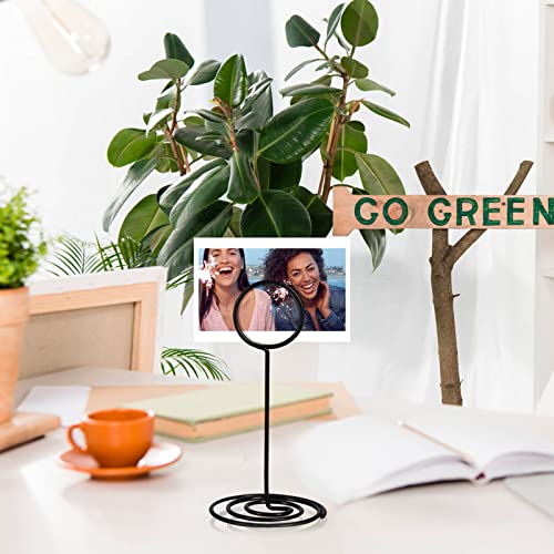 NERIUS 6pcs Black Table Number Holders Sign Stands for Wedding Party