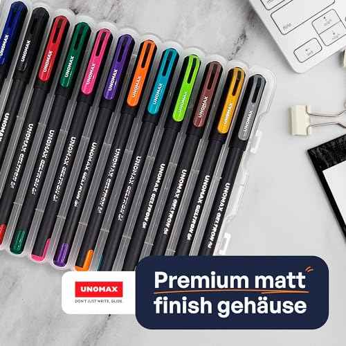 Geltron Fashion Gel Pen - Pack of 12, Assorted Colours