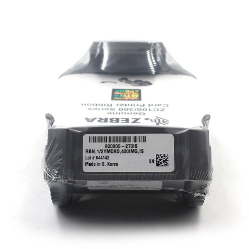 800300-270IS Genuine New YMCKO Ribbon for Zebra ZC100 ZC300 ZC350 1/2YMCKO Thermal Label Printer