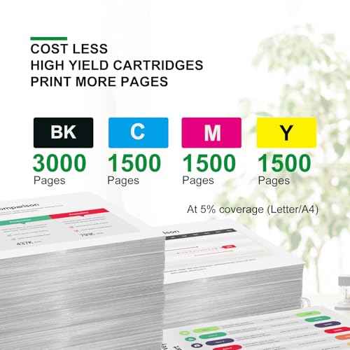 LC402 XL Ink Cartridge High Yield Replacements for Brother LC402XL Ink Cartridges for Brother Printer MFC-J5340DW MFC-J6540DW MFC-J6740DW MFC-J6940DW, 4 Pack