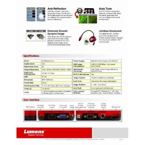 Lumens DC170 Ladibug Document Camera Portable Full 1080p HDMI