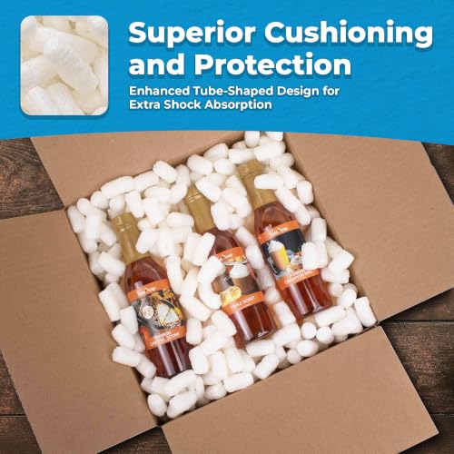 MagicWater Supply Packing Peanuts for Shipping - Bio Tube .5 Cu Ft