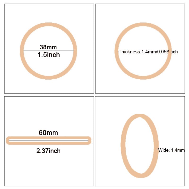 Office Rubber Bands 800 Pcs Size 16 – Beech/Beige Non-Slip Bundling