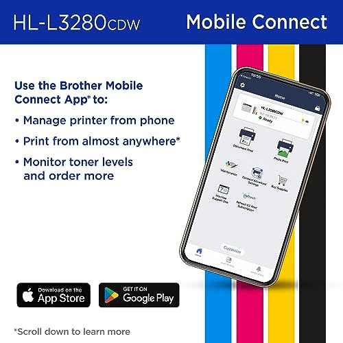 Brother HL-L3280CDW Wireless Compact Digital Color Printer with Laser Quality Output, Duplex, Mobile Printing & Ethernet | Includes 2 Month Refresh Subscription Trial©ö,Works with Alexa